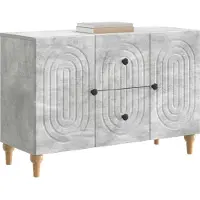 vidaXL TV Kast met lade Betongrijs 89 x 34,5 x 60 cm Bewerkt hout