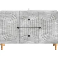 vidaXL TV Kast met lade Betongrijs 89 x 34,5 x 60 cm Bewerkt hout
