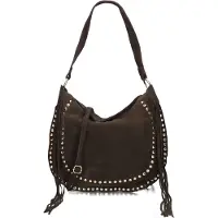 Notre-V Dames Schoudertassen Coacha Suede - Bruin - Maat ONESIZE