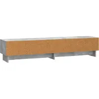 vidaXL TV Kast 147 x 34,5 x 30 cm Betongrijs Bewerkt hout