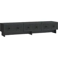 vidaXL TV Kast 147 x 34,5 x 30 cm Zwart Bewerkt hout