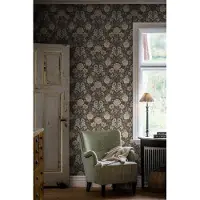 Boråstapeter Vliesbehang 7689 - Falsterbo III - Bloemen Grijs - 53cm x 10.05m