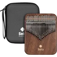 Sela Solid Kalimba 21 Black Walnut