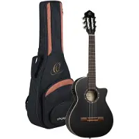 Ortega R125 3/4 Spruce EQ Black