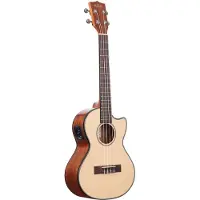 Kala Solid Spruce Top Mahogany Tenor elektrisch-akoestische ukelele met gigbag