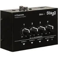 Stagg SHA-4 4-kanaals stereo koptelefoonversterker