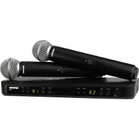 Shure BLX288E/SM58-K3E draadloos handheld systeem (606-630 MHz)