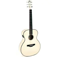 Sigma guitars GM-1E-MFW Metallic Flake White elektrisch-akoestische westerngitaar