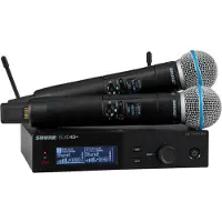 Shure SLXD24D+ /B58-K55 draadloos Systeem met 2 Handheld zenders (606-694 MHz)