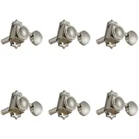 Grover Vintage Locking Rotomatics 533 series 6-in-line nickel stemmechanieken set van 6