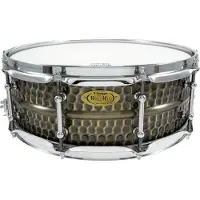 WorldMax BKH-5014SH - BLACK DAWG 14" X 5" SNARE DRUM - HAMMERED BRASS SHELL
