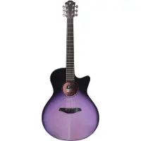 Furch Spectra Plus Gc-EM a Provence Violet Grand Auditorium elektrisch-akoestische westerngitaar met gigbag