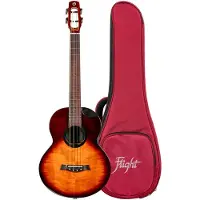 Flight Royal Series Navigator EQ-A Baritone elektrisch-akoestische ukelele met gigbag