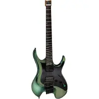 Mooer GTRS Guitars Wing 900 Aurora Green Headless Intelligent Guitar met wireless systeem en gigbag