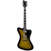 Esp Ltd Sparrowhawk Vintage Silver Sunburst Bill Kelliher Signature elektrische gitaar met koffer