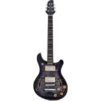 Sire Larry Carlton Q7 Hollow Transparent Black semi-akoestische gitaar