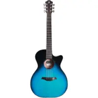 Furch Spectra Plus OMc-EM a Baltic Blue Orchestra westerngitaar met gigbag