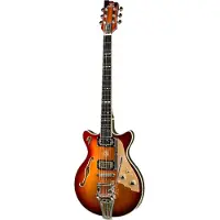Duesenberg Joe Walsh Gold Burst Semi-akoestische gitaar