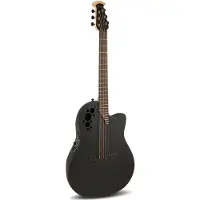 Ovation 1868TX-5-G Elite TX Super Shallow Black Textured elektrisch-akoestische westerngitaar