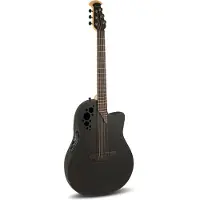 Ovation 1778TX-5-G Elite TX Mid Cutaway Black Textured elektrisch-akoestische westerngitaar