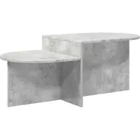 vidaXL Salontafel Betongrijs 100 x 50 x 40 cm Bewerkt hout