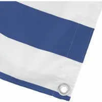 vidaXL Balkonscherm 100 x 500 cm Oxford Stof Rechthoekig Blauw en Wit