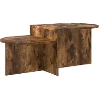 vidaXL Salontafel Gerookt eiken 100 x 50 x 40 cm Bewerkt hout