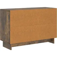 vidaXL Dressoir met lade Gerookt eiken 89 x 34,5 x 60 cm Bewerkt hout
