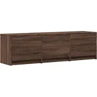 vidaXL TV-kast met LED 140 x 34 x 40 cm Bruin eiken Geconstrueerd hout