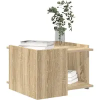 vidaXL Salontafel Sonoma Eiken 50,5 x 50 x 33 cm Bewerkt hout