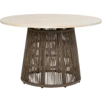 Intratuin 4-zits Eettafel Floris Beige D 120 H 75 Cm
