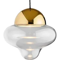 Design By Us Design hanglamp Nutty XL, dimbaar, messing / goud, Woon-/ Eetkamer, metaal, Design, hanglamp