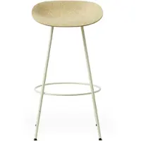 Normann Copenhagen Barstoel Mat Barstool 75 cm Cream Steel Hemp