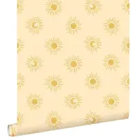 ESTAhome behang zonnetjes geel - 50 x 900 cm - 131774