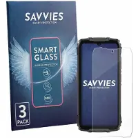 Savvies 3 Stuks Screenprotector - geschikt voor Ulefone RugKing 4 Pro - beschermfolie glas transparant