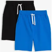 Bonprix Sweat bermuda in een zachte katoenmix (set van 2) 140