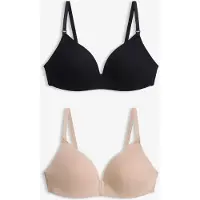 Bonprix Voedingsbh zonder beugel met padding en biologisch katoen (set van 2) maat 90