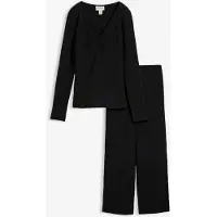 Bonprix Shirt en broek van zachte gestructureerde crêpe (2-dlg. set) maat 36/38 (S)