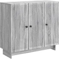 vidaXL Dressoir Grijs sonoma 89 x 34,5 x 80 cm Bewerkt hout