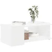 vidaXL Salontafel Wit 90 x 50 x 33 cm Bewerkt hout