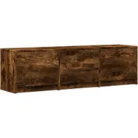 vidaXL TV-kast met LED 140 x 34 x 40 cm Gerookte Eik