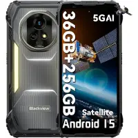 Blackview XPLORE 2 Satellite - Robuuste Smartphone - 5G - 36GB RAM - 256GB ROM - 6.78 inch - Robuuste Telefoon - Nachtzicht - Android 15 - NFC - GPS - Zwart