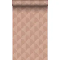 Origin Wallcoverings behang 3D-motief terracotta roze - 50 x 900 cm - 347989