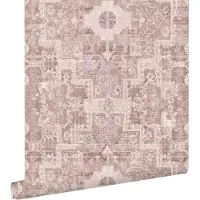 ESTAhome behang oosters kelim tapijt lichtpaars - 50 x 900 cm - 131363