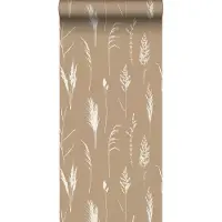 ESTAhome behang pampasgras pluimen beige - 50 x 900 cm - 139387