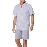 Pastunette Badstoffen polo shortama | Maat XXXL