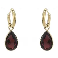 Yehwang Oorbellen Ruth - Burgundy - Romance - Stainless Steel - Klassiek