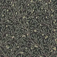 Boråstapeter Vliesbehang 5706 - Orangeri - Botanisch Zwart - 53cm x 10.05m