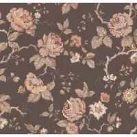 Boråstapeter Vliesbehang 4827 - New Heritage - Bloemen Bruin - 49cm x 10.05m