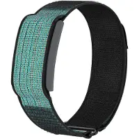 Strap-it Nylon bandje geschikt voor Amazfit Helio (Zwart)